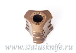 Бусина для ножа Шишка Титан Бронза Широгоровфотография - 1