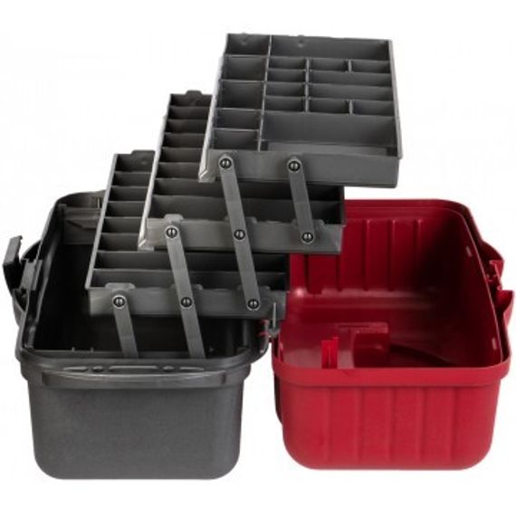 Ящик рыболова Helios трехполочный красный