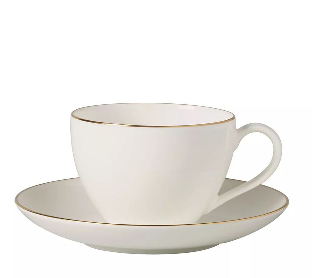 Villeroy & Boch Чашка с блюдцем Anmut Gold 200 мл для кофе 10-4653-1300+10-4653-1310