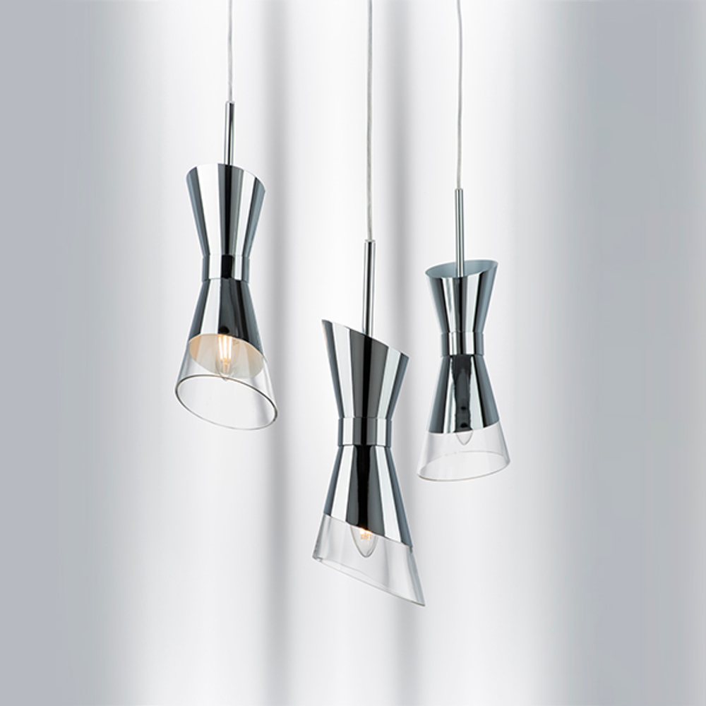 817014 Люстра STRATO 1х40W E14 ХРОМ