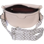 Сумка женская через плечо «ИМАНИ», цвет молочный, три кармана, 24*19*7*5см (лейбл Ultramarine)