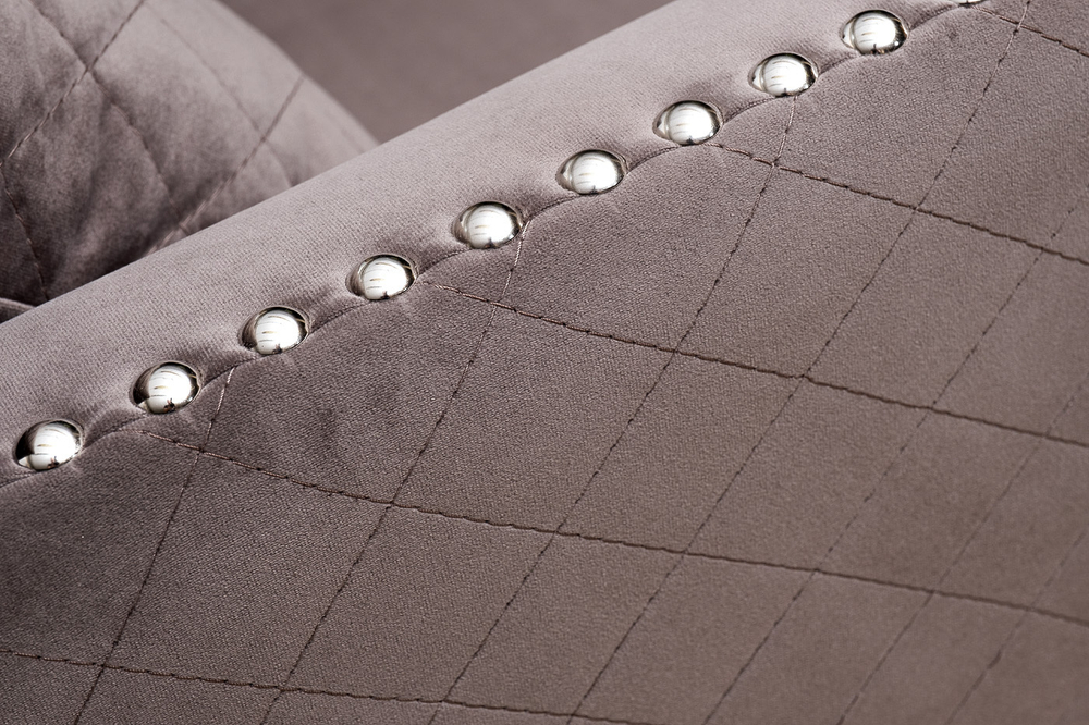 Диван трехместный Garda Decor Sorrento 230M серый велюр механизм пума