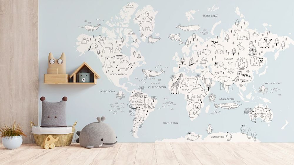 Бесшовная фреска KIDS-77, 2,7 м (Ширина 4 м)