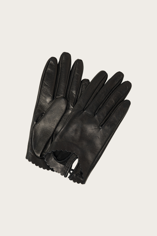 УКОРОЧЕННЫЕ ПЕРЧАТКИ ИЗ КОЖИ