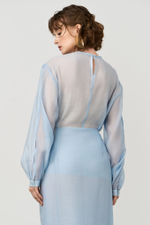 Блуза с разрезами