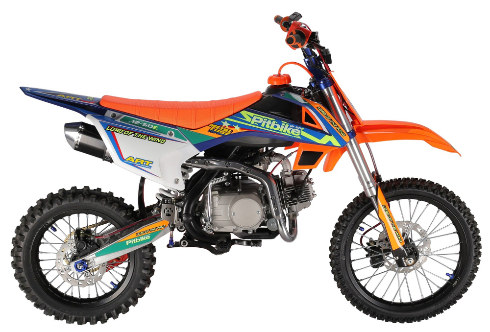 Питбайк Pitbike 12-50E 17/14 оранжевый