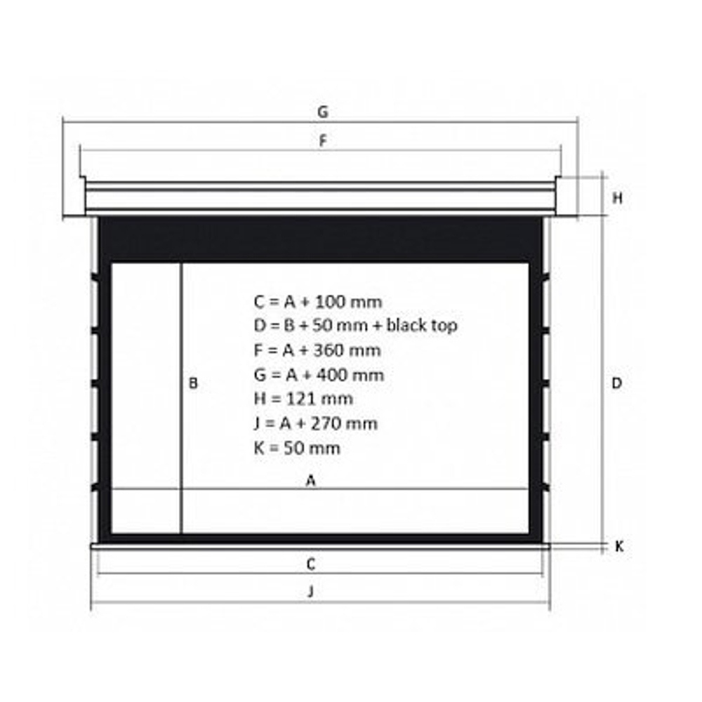 Экран для проектора Kauber InCeiling Tensioned BT Cinema INTBT.169.300.CLV.CIN2