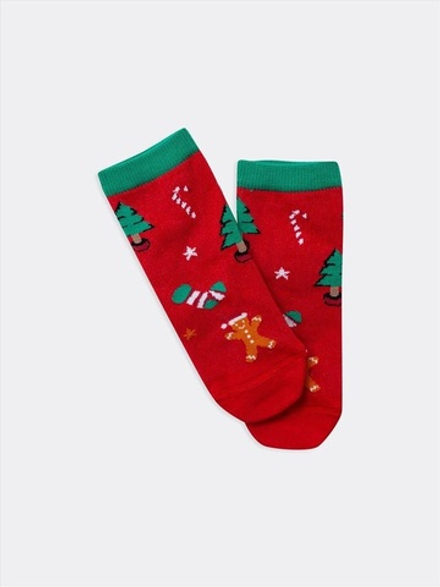 430K-1434 НОСКИ ДЕТСКИЕ т.красный (24)