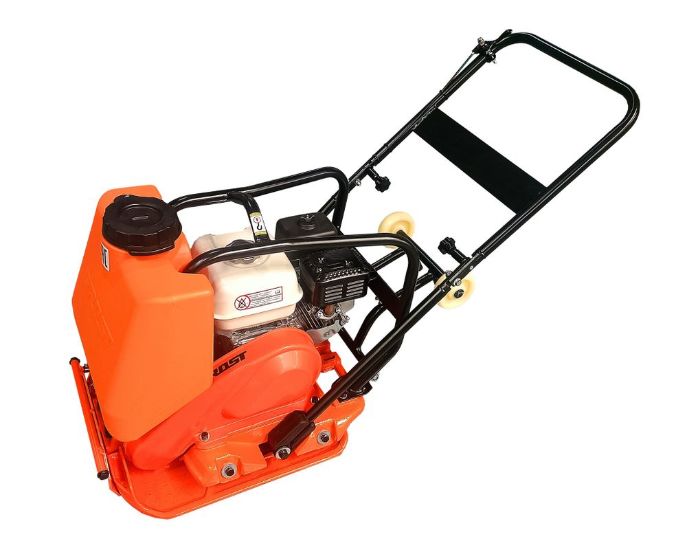 Виброплита бензиновая GROST VH-90H - [87 кг / 15 кН / Honda GX160]