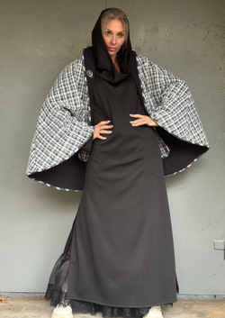 Платье Assassin / черный/футер петля /плотная ткань