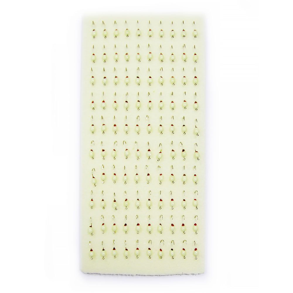 Мормышка LumiCom фосфорная № 2 (набор), №12, 100 штук в упаковке