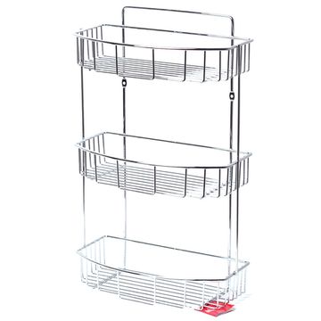 Полка 3-ярусная прямая полуовальная 30,5х15х49 см. Besser BS 0282E из хромированной стали