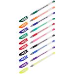 Набор гелевых ручек 10цв. Спейс A-Gel, 0,5мм, грип, прозрачный корпус