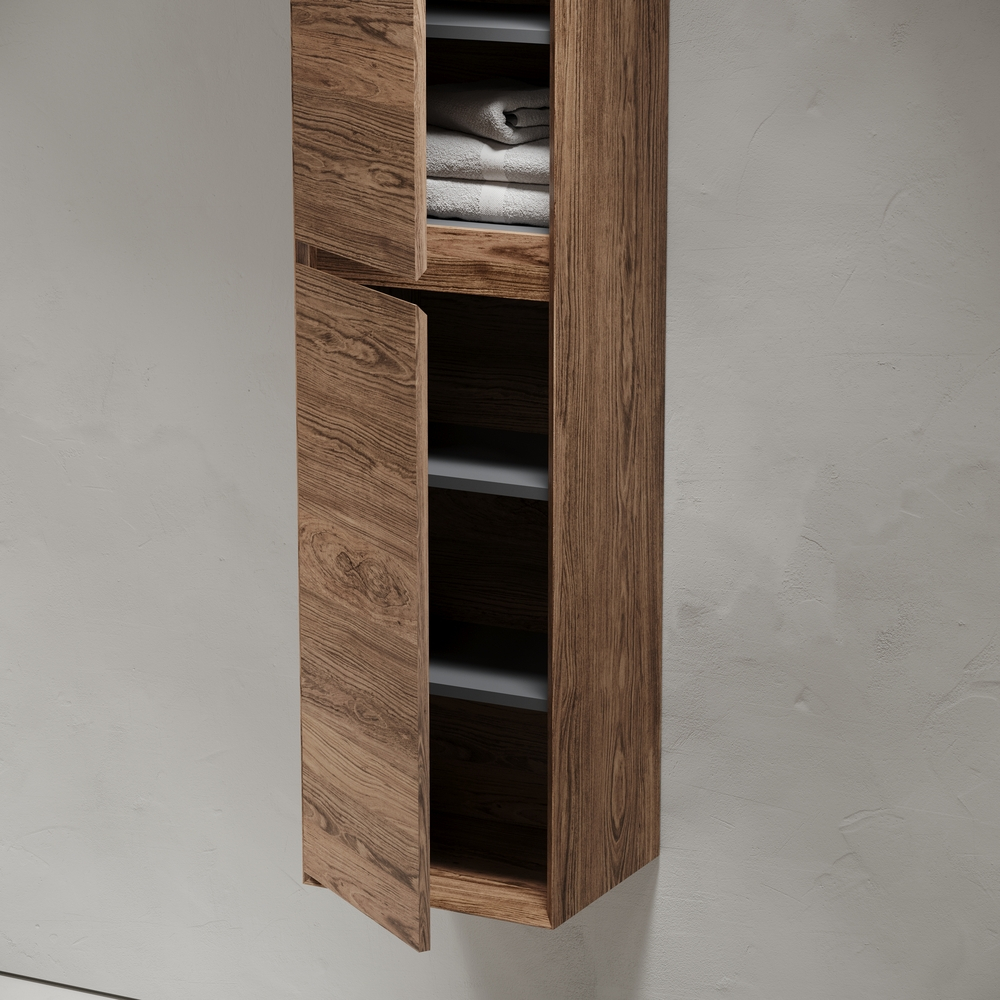 Шкаф-пенал Marmi 1.0, Marmi 2.0 подвесной, дуб чарльстон 350х300х1600