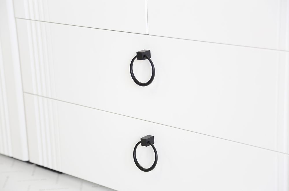 Шкаф двухдверный "Ева" 103.01 (Белое дерево/Белый матовый)