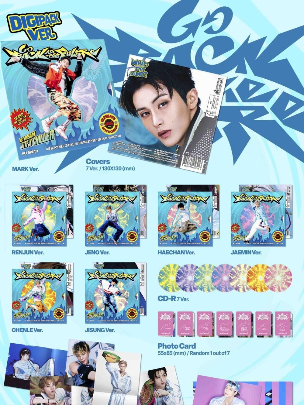 Альбом NCT DREAM - GO BACK TO THE FUTURE 5th Album DIGIPACK RANDOM Version