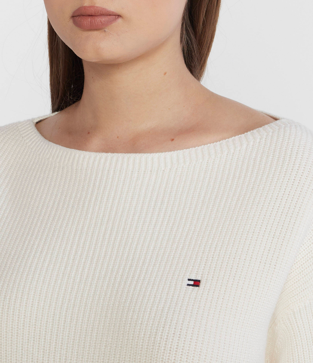 Свитер STITCH OPEN Tommy Hilfiger - белый(WW0WW40345)