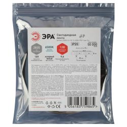 Светодиодная лента ЭРА LS2835 -9,6-120-12-6500K-IP20-1 year-5m