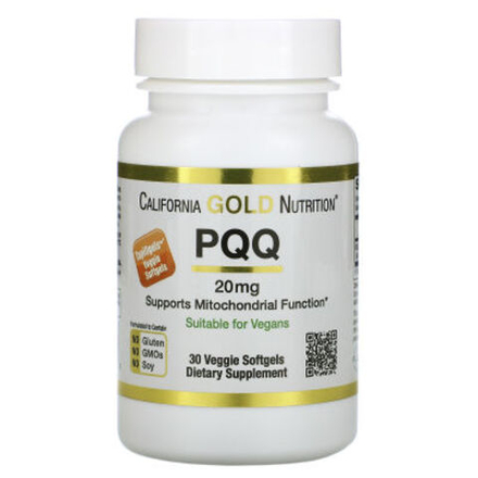 California Gold Nutrition PQQ 20 мг 30 растительных капсул