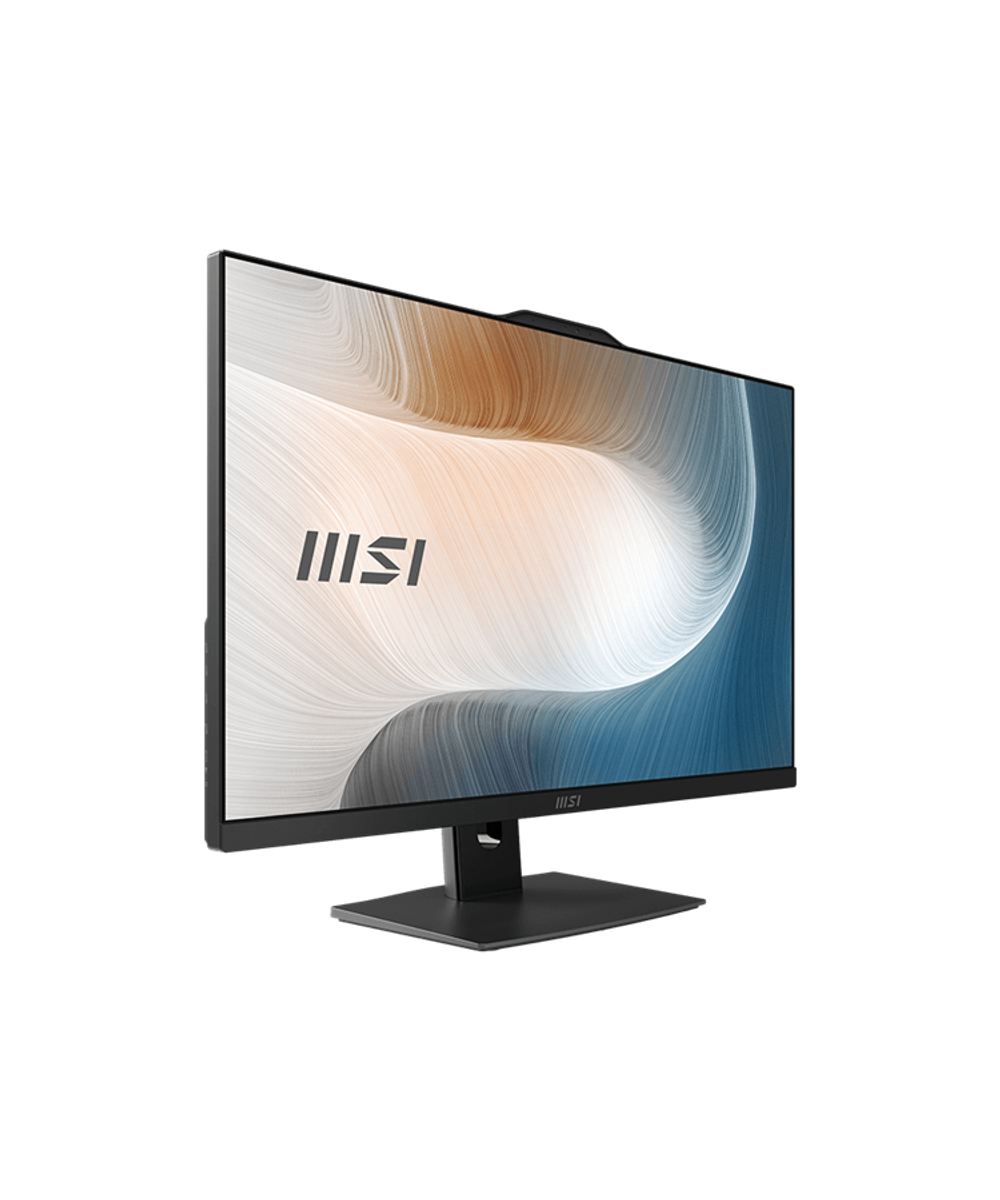 Моноблок MSI Modern AM272P 1M AiO 27" FHD (1920x1080)IPS AG Non-touch, Core i3-100U (1.2GHz), 8GB DDR5(1x8GB),256GB SSD M.2,Intel UHD,WiFi,BT,camera,WirelessKB&mouse Eng/Rus,NoOS,1y war-ty,Black