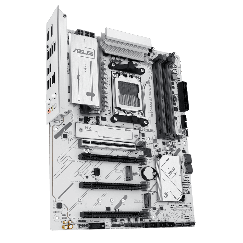 Материнская плата ASUS B850 MAX GAMING WIFI W AM5 4xDDR5 4xSATA3 RAID 3xM.2 HDMI DP USB-C ATX