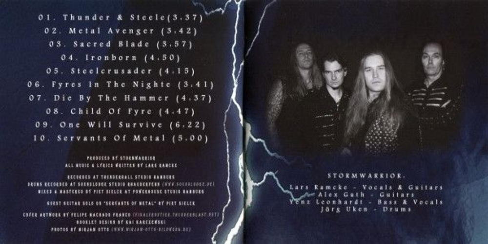 STORMWARRIOR - Thunder & Steele, музыкальный компакт диск, power metal, 2014