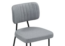 Стул на металлокаркасе Вакао серый / черный