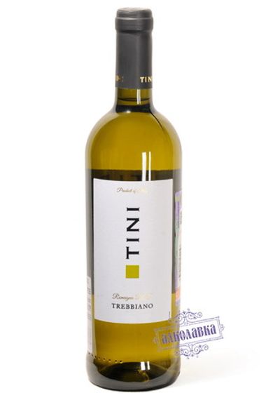 Вино Тини Треббьяно Ди Романья белое сухое 0,75л 11,5%