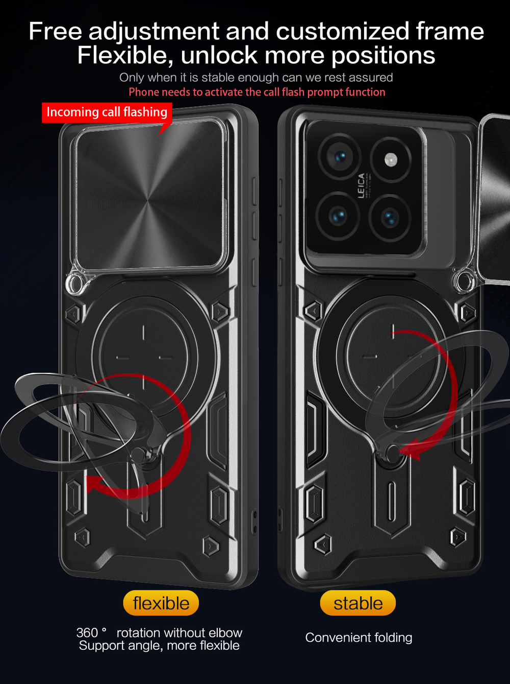 Чехол с кольцом Big Ring Case для Xiaomi 14T