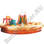 Коммерческий надувной батут "Пицца"