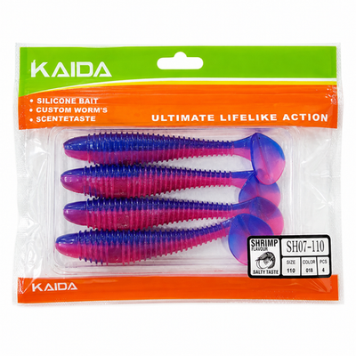 Набор силиконов KAIDA SH07-110 11см 4шт COL018 №108
