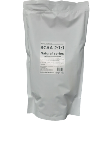 Natural Series Аминокислоты BCAA  2:1:1, натуральный вкус, 0,5 кг