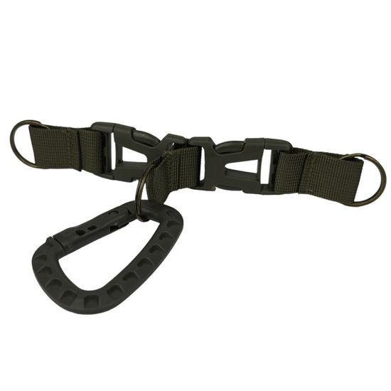 Карабин point attack на ремешке (олива)