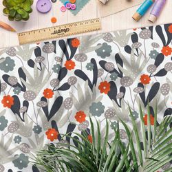 Ткань бязь волшебный летний бутон