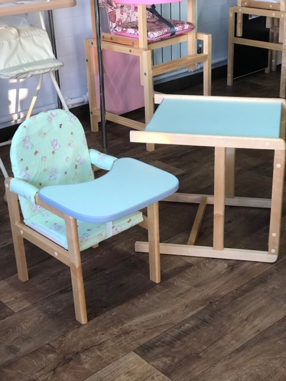 Стульчик для кормления Матрешка (Мята)