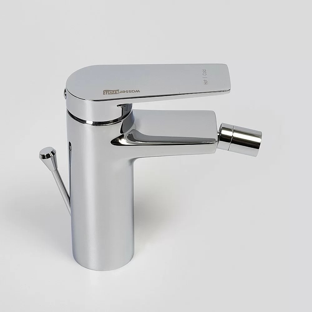 Инсталляция для биде со смесителем WasserKraft Naab 86BDT.050.BL.SQ3206 черная панель/смеситель хром