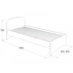 Кровать-2 одинарная 1900*900