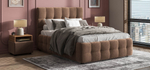 Босс Кровать+ПМ 180 Велюр Монолит Мокко