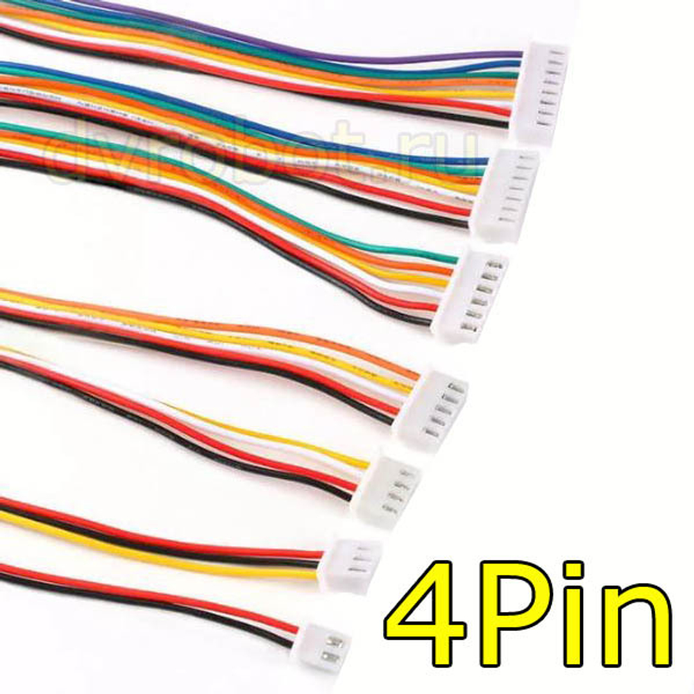 Разъем PH 2.0 с проводом 20см - 4P