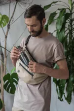 Сумка поясная MONQ Big Buddha Бежевая