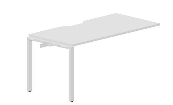 стол Strike 1580х780х750мм (с эргономичным вырезом) - приставной элемент