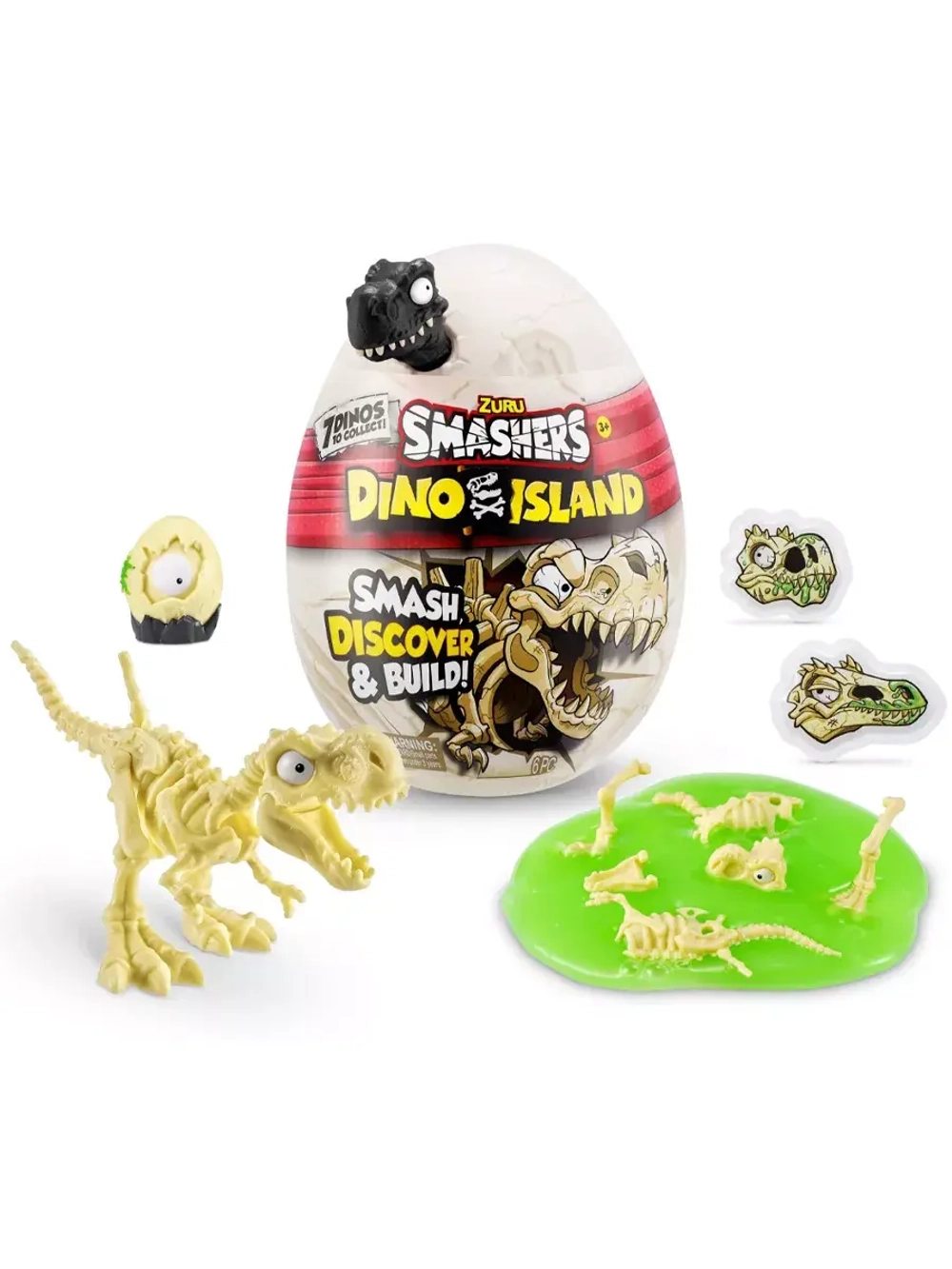 Игрушка сюрприз яйцо Zuru Smashers Dino Island Нано динозавр