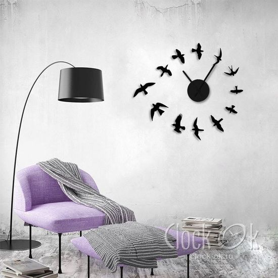 Настенные 3D часы Air