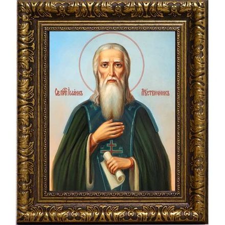 Иоанн Лествичник преподобный. Икона  на холсте.