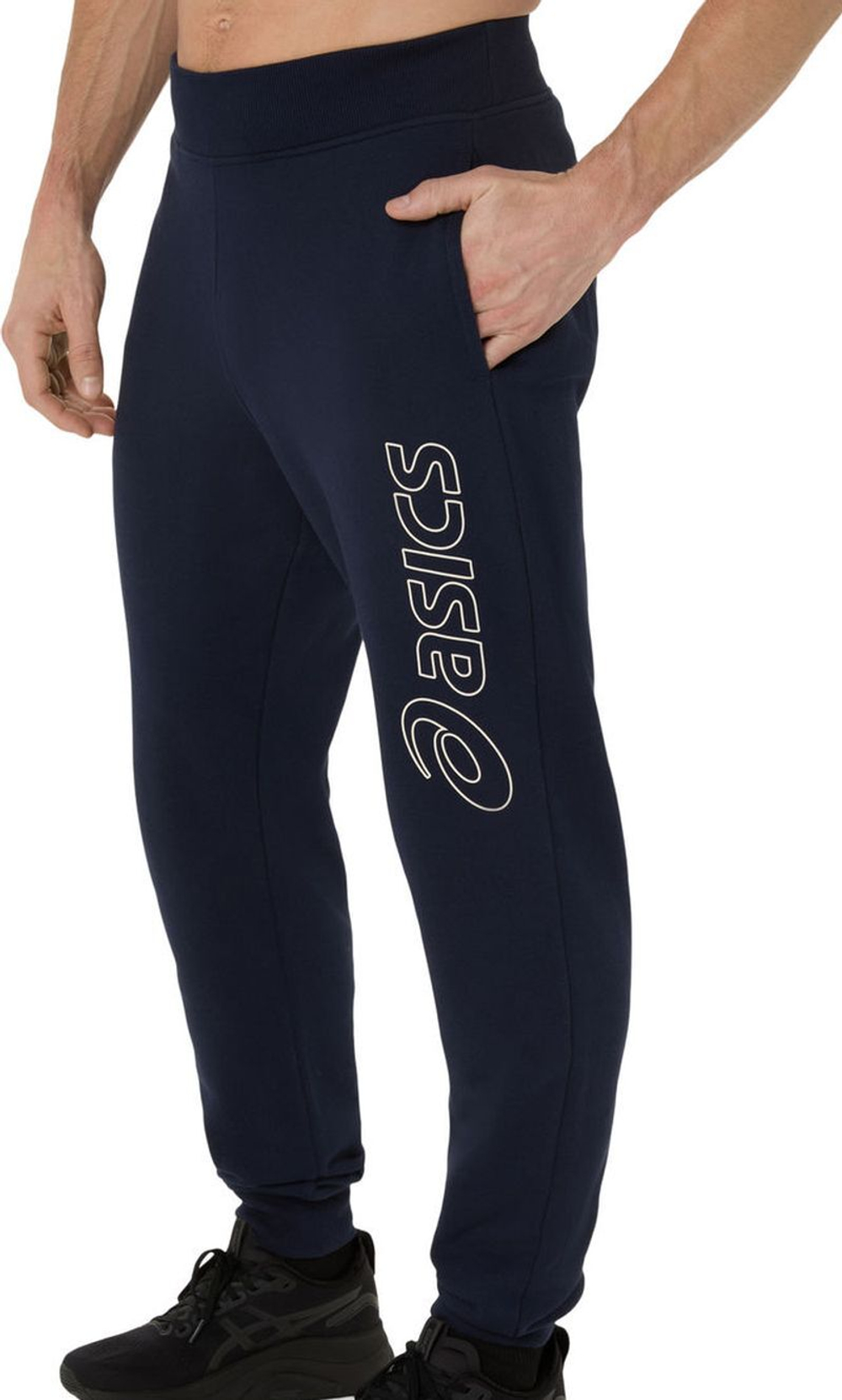 Мужские теннисные штаны Asics Logo - midnight/birch