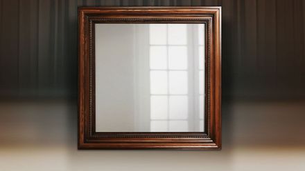 Зеркало Фоджи 1546х1546 (Роберто,Глянцевый лак,Фреска Голд)