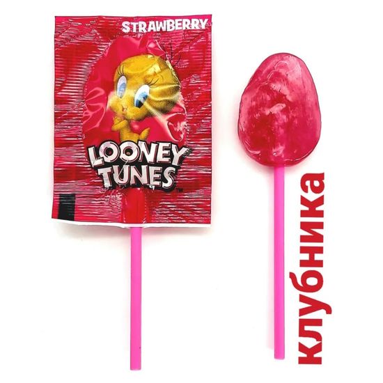Леденец на палочке Looney Tunes ассорти, 7,25 г (Турция)
