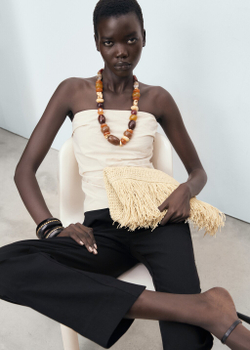 Прямые укороченные брюки