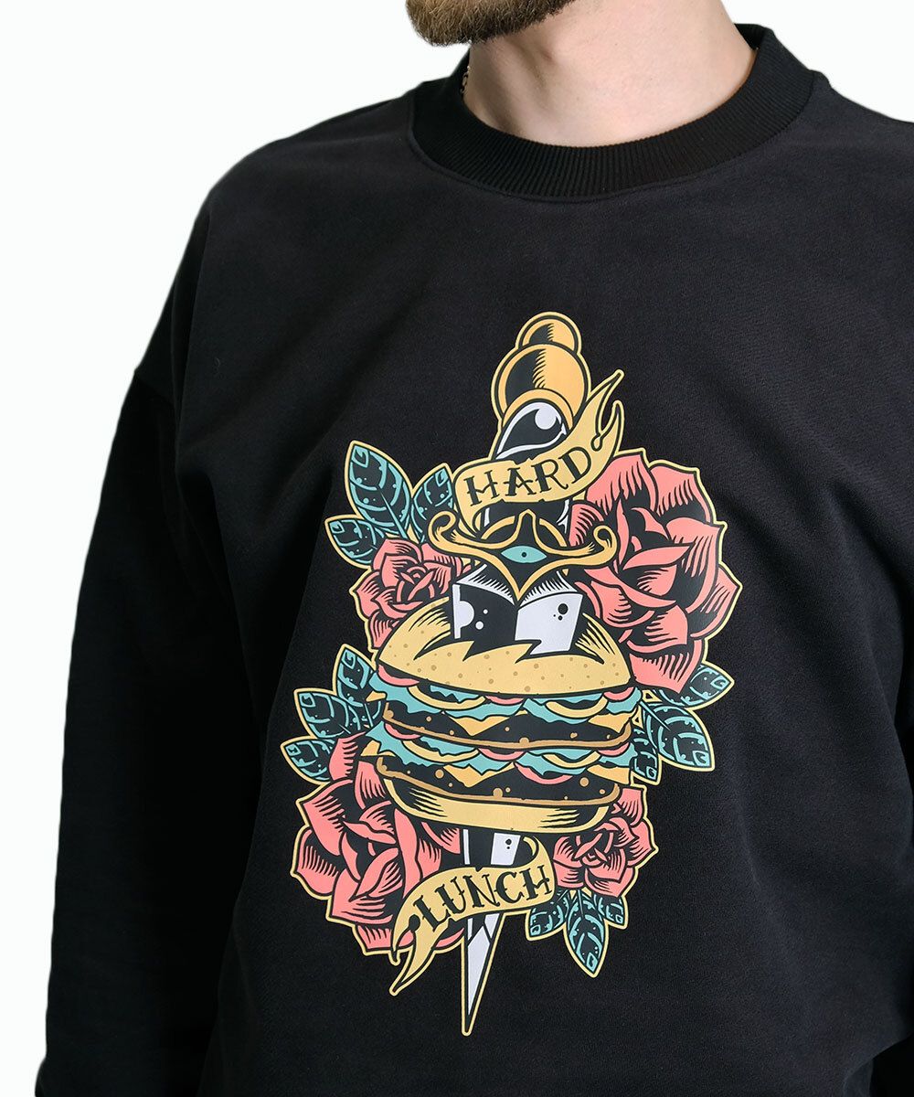 Толстовка Hardlunch Burger черная