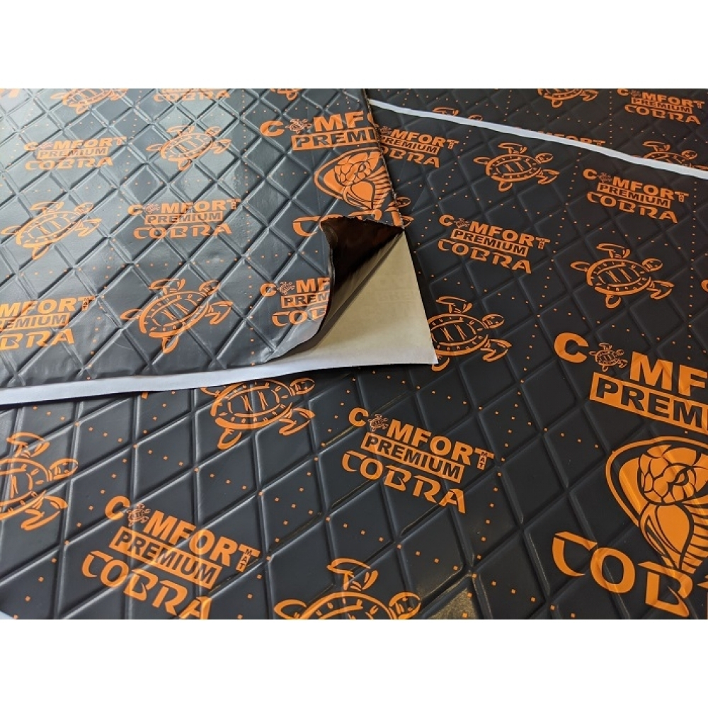 Вибропоглощающий материал Comfort mat Dark Cobra (2х500х700 мм ≈0,35 м²)
